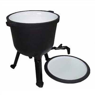 Żeliwny garnek szkliwo powlekane